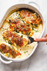 Spinach Chicken Casserole Recipe With Cream Cheese Mozzarella Best Chicken Casserole Chicken Recipes Casserole Mozzarella Recipes Chicken Recipes