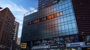 Reloj Climatico En New York Muestra El Tiempo Que Queda Para Evitar Los Efectos Irreversibles Del Cambio Climat En 2020 Cambio Climatico Climatico Calentamiento Global