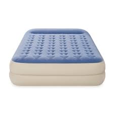 Intex 18 Dura Beam Standard Raised Pillow Rest Air Mattress Queen Walmart Com Mattress Air Mattress Queen Mattress