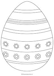Sagome E Disegni Di Uova Di Pasqua Da Stampare E Colorare Disegni Da Colorare Disegni Pasqua