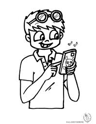 Disegno Bambino Con Telefonino Disegni Da Colorare E Stampare Gratis Per Bambini Puoi Stampare Scaricare Il Dis Disegni Da Colorare Disegni Disegni Bambini