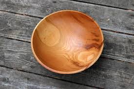Hand Turned Wooden Bowl Harvested Vermont Cherry Wood Large Wood Salad Bowl Food Safe Solid Wooden Bowl Wedding Gift Or Housewarming By Snowdogquiltwoodwork