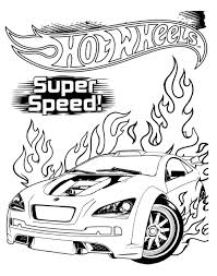 Hot Wheels Super Speed Coloring Pages Warna Gambar Anak