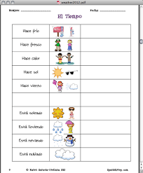 Spanish Season And Weather Packet Answer Key Spanish Classroom Activities Teaching Spanish Spanish Lessons