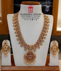 Exquisite Nakshi Long Haram And Chandbali Jumka Sets At Wholesale Prices P Traditional Bridal Jewelry Wedding Jewellery Collection Gold Jewelry Simple Necklace