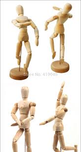 Wood 5 5 Artist Drawing Manikin Articulated Mannequin With Base And Flexible Body In Action Toy Figures From Toys Hobbies Drawings Artist Mannequin Artist