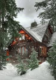 Shrubs House Gif Shrubs House Snowfall Discover Share Gifs Cabins In The Woods Log Homes Winter Cabin