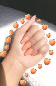 Want to know how to remove acrylic nails? Acrylic Nails Coffin Peach Alexhoepez Jamesraible Piggyy That Is Not Coffin Shape This Is Coffin Acrylic Nails Nails Peach Nails