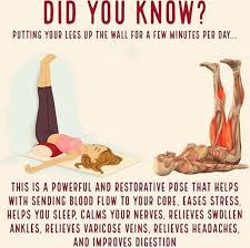 Eases Stress Helps You Sleep Calms Your Nerves Relieves Headaches And So Much More Legs Up The Wall Health Fitness Health Tips
