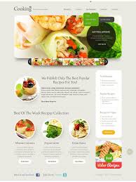 Cooking Responsive Website Template 44199 Food Web Design Food Website Template