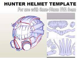 Helmet Hunter Rogue Template For Eva Foam Helmet Etsy Destiny Hunter Cosplay Destiny Hunter Destiny Helmet