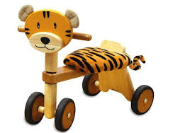 Tigger Padding Ride On Toy Your Toddler Will Love Scooting Around On This Cute Little Tiger Ride In Toy Pinned For Kidfo Wooden Ride On Toys Wood Toys Wooden