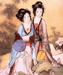 Beautiful Drawing Of Two Tang Dynasty Women Out In Ancient China Art Beauty Paintings Chinese Painting