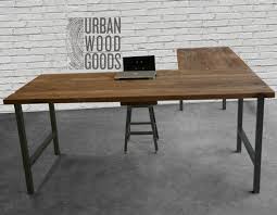 Reclaimed Wood Office Furniture Modern Wood Desk Custom L Etsy Wood Office Furniture Reclaimed Wood Desk Modern Wood Desk