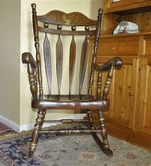 Large Vintage Wooden Rocking Chair Wooden Rocking Chairs Wood Rocking Chair Rocking Chair