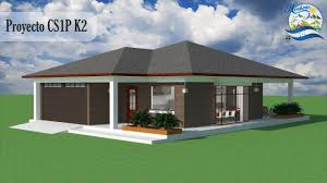Disenos Y Planos De Casa Sencilla 1 Piso Proyecto Csip K2 Recursos De A Dream House Exterior House Exterior Outdoor Decor