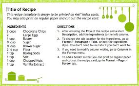 Useful Free Open Office Templates To Make You More Productive Recipe Cards Template Office Templates Recipe Book Templates