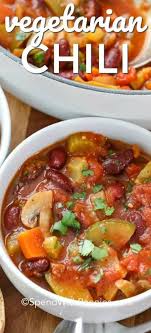 This Homemade Vegetarian Recipe Is An Easy Chili Recipe That Doesn T Need Meat To Taste Amazing This H Vegetarian Chili Recipe Chili Recipe Easy Chili Recipes