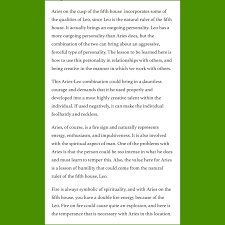 Aries On The 5th House Cusp Source Astrology Cusp How To Be Outgoing Birth Chart Analysis Neptune In Capricorn