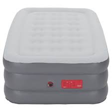 Coleman Guestrest Double High Air Mattress With Built In Pump Twin Gray Air Mattress Air Bed Mattress