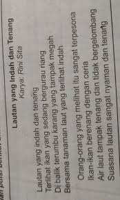 1 Bagaimana Rima Setiap Bait Pada Puisi Tersebut 2 Bagaimana Ciri Ciri Puisi Secara Umum Tulislah Brainly Co Id