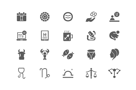 Set Of Horoscope Icons Icon Set Icon Illustration Program