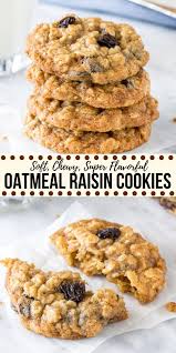 Oatmeal Raisin Cookies Recipe Oatmeal Raisin Cookies Chewy Homemade Oatmeal Raisin Cookies Cookie Recipes Oatmeal Raisin