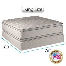 Dream Solutions Pillow Top Mattress And Box Spring Set King Double Sided Sleep System With Enhanced Cush Full Mattress Set Mattress Sets Mattress Box Springs