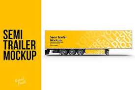 Impress customers with our truck mockups. Box Truck Mockup Creative Illustrator Templates Creative Market