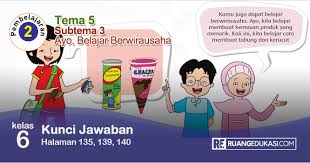 Lengkap Kunci Jawaban Buku Tematik Tema 5 Kelas 6 Wirausaha Kurikulum 2013 Revisi Buku Pelajaran Kurikulum Buku