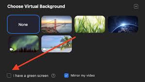 Zoom On Twitter Hi Shamika We Apologize For This Can You Pls Go To Your Settings In The Zoom Client Then Virtual Background And Verify That The Option I Have A Green