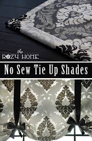 no sew tie up shades the rozy home