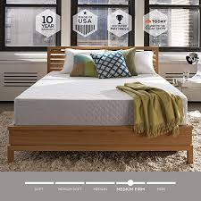 Amazon Com Sleep Innovations Marley 10 Inch Cooling Gel Memory Foam Mattress Bed In A Box Made In The Usa 10 Year War Memory Foam Mattress Mattress Box Bed