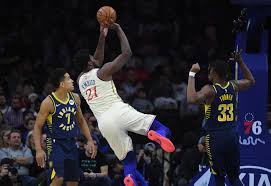 The pacers are tied with the milwaukee bucks for first place in the central division at 11 wins and eight losses. Pacers Vs 76ers Indiana S Hopes Hinge On Physicality With Joel Embiid Without Fouling