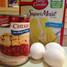 Three Ingredient Cherry Cake Recipe I Learned From My Mum You Can Use Any Kind Of Cake Mix But I Re Filling Recipes Cherry Recipes Cherry Pie Filling Recipes