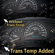 2003 04 05 06 Silverado Tahoe Instrument Cluster Add Trans Temp Rebuild Service Gauges Chevy Avalanche Silverado