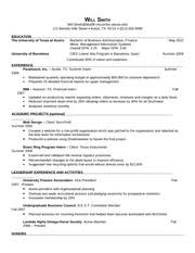 It's a key document for job applications and a way to showcase your skills, experience and. Mccombs Bba Resume Will Smith Will Smith Bba08 Mccombs Utexas Edu 111 Beverly Hills Street Austin Tx 78712 512 555 9999 Education The University Of Course Hero