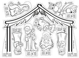 Presepio Con Capanna Da Colorare Ritagliare E Costruire Jpg 666 486 Nativity Coloring Pages Christmas Nativity Christmas Celebrations