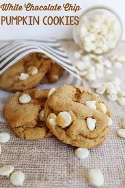 White Chocolate Chip Pumpkin Cookies The Girl Creative Pumpkin Chocolate Chip Cookies Pumpkin Cookies Pumpkin Recipes