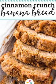 This Whole Wheat Cinnamon Crunch Banana Bread Is So Good Made With Whole Wheat Flour Healthy G Yogurt Banana Bread Cinnamon Banana Bread Banana Bread Recipes