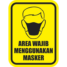 Setiap penumpang harus menggunakan masker, masker kain juga cukup. Jual Terbaru Cutting Sticker Area Wajib Menggunakan Masker 2 Warna Di Lapak Squishi Shop Bukalapak