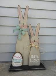 Standing Bunny Wooden Easter Display Easter Prim Country Etsy Easter Wood Crafts Easter Wood Projects Diy Easter Decorations