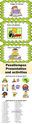 Spanish Pasatiempos Tiempo Libre Presentation And Activities Teaching Spanish Spanish Classroom Learning Spanish
