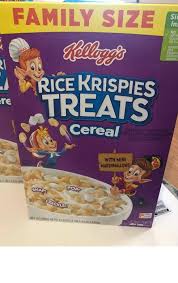 Kellogg S Rice Krispies Treats Cereal Family Size 20 8oz Original Recipe Rare Ricekrispie Origin Rice Recipes For Dinner Rice Krispie Treats Cooking Dinner