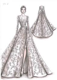 By Oleg Cassini Creative Director Viola Chan Dress Design Sketches Dress Design Drawing Fashion Illustration Dresses