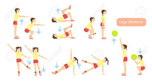 Bei der erstauszahlung erhalten sie den vollen monatsbetrag , auch wenn ihr anspruch auf diese leistungen nur am letzten tag des monats erfüllt ist. Beine Workout Set Auf Weissem Hintergrund Ubungen Fur Madchen Gesundheitswesen Fur Kinder Lizenzfrei Nutzbare Vektorgrafiken Clip Arts Illustrationen Image 73658226