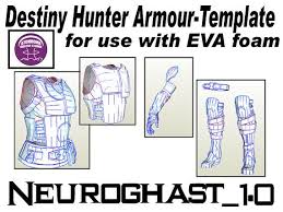 Hunter Neuro Armour Male And Female Without Helmet Templates Etsy Destiny Hunter Destiny Cosplay Destiny Hunter Cosplay