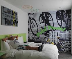 Make a statement wall in your bedroom or living room. Ltt X City Inn Plus The Bike Room Lovetomorrowtoday Bike Room Design Bike Room Room Themes