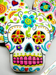 Day Of The Dead Cookies Skull Cookies Sugar Skull Cakes Sugar Cookies Decorated