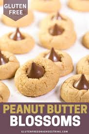 Gluten Free Peanut Butter Blossom Cookies Pb Chocolate Love Gluten Free Peanut Butter Gluten Free Christmas Cookies Gluten Free Christmas